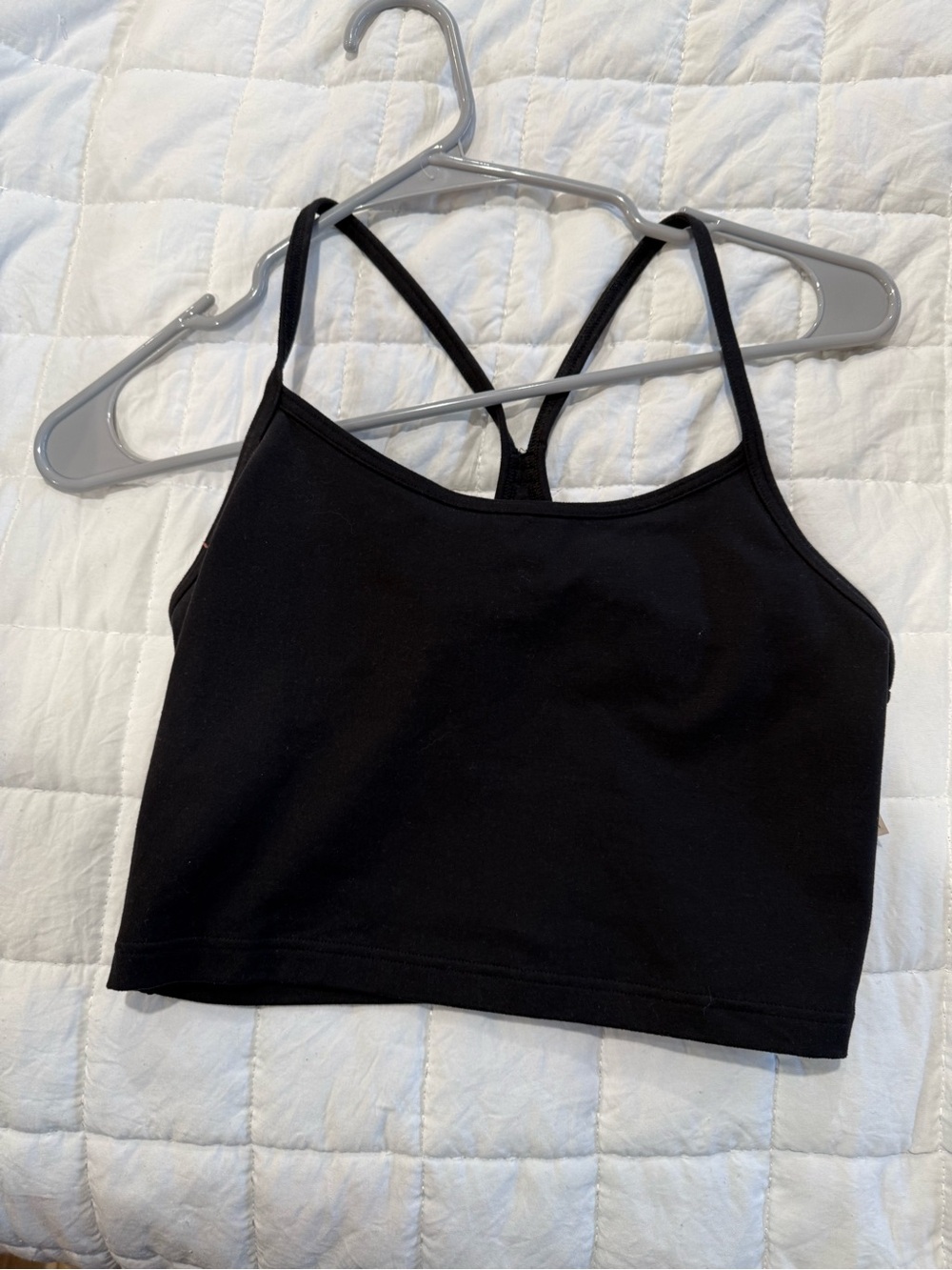 aerie Black Strappy Cropped Bralette